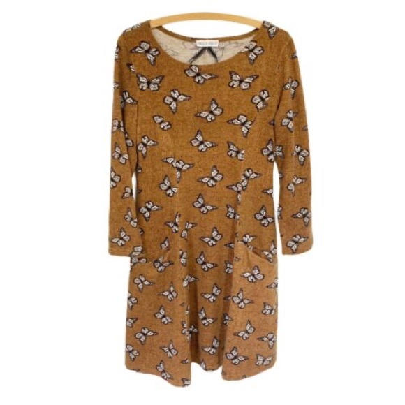 NWT Frock Shop ModCloth Can’t Wing Em All Butterfly Sweater Dress Small - Picture 5 of 11